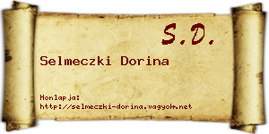 Selmeczki Dorina névjegykártya